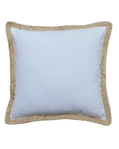 Decorative pillow, 80% cotton & 20% jute, cream, 50x50 cm