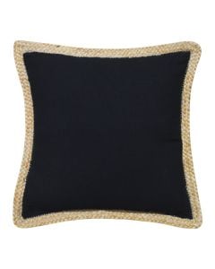 Decorative pillow, 80% cotton & 20% jute, cream, 50x50 cm