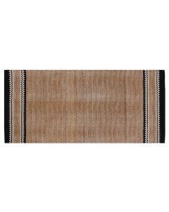 Rug, 80% jute & 20% cotton, natural/black , 55x120 cm