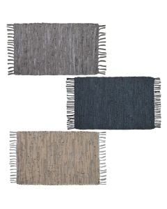 Fringe rug, cotton/polyester, assorted colors, 50x70 cm