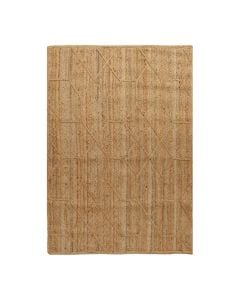 Carpet, 100% jute, beige, 120x170 cm