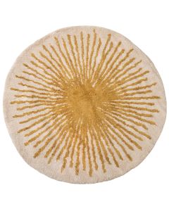 Circular rug, 100% cotton, beige, Dia. 120 cm
