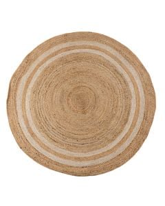 Circular rug, 100% jute, light beige, Dia. 150 cm