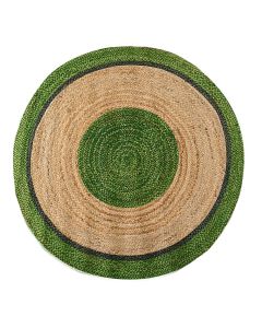 Circular rug, 100% sea grass, green/beige, Dia. 120 cm