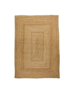 Carpet, 100% jute, beige, 160x230 cm