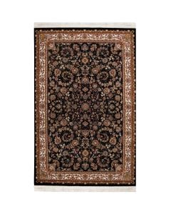 Persian carpet, acrylic/cotton/polyester, black, 200x300 cm