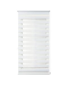 Zebra roll CLIP&FIX, 100% polyester, white, 75x180 cm