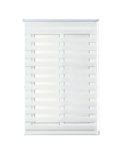 Zebra roll CLIP&FIX, 100% polyester, white, 120x180 cm