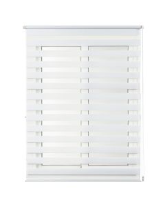 Zebra roll CLIP&FIX, 100% polyester, white, 150x180 cm