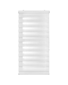 Zebra roll DUOLUX, 100% polyester, white, 80x180 cm