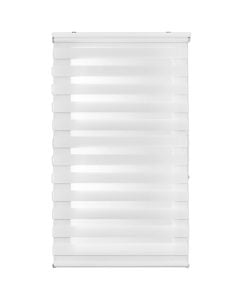 Zebra roll DUOLUX, 100% polyester, white, 120x250 cm