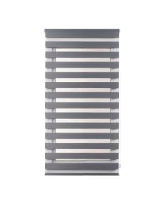 Zebra roll CLIP&FIX, 100% polyester, grey, 75x180 cm