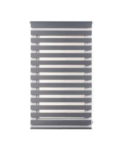 Zebra roll CLIP&FIX, 100% polyester, grey, 90x180 cm