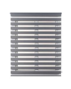 Zebra roll CLIP&FIX, 100% polyester, grey, 150x180 cm