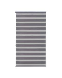 Zebra roll DUOLUX, 100% polyester, grey, 100x180 cm