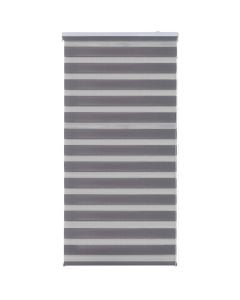 Zebra roll DUOLUX, 100% polyester, grey, 100x250 cm