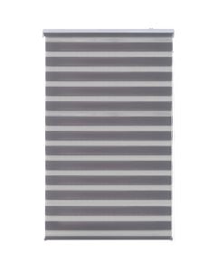 Zebra roll DUOLUX, 100% polyester, grey, 140x250 cm