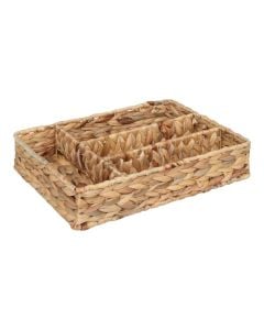 Harmony spoon/fork organizer, 

steel/straw
, natural, 
 34x24x7 cm