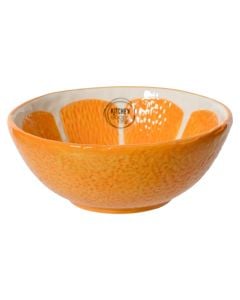 Bowl with orange design, ceramic, orange, Dia. 15 x H 6 cm