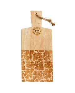 Cutting board, wood, natural, 38 x 16 x H 2 cm