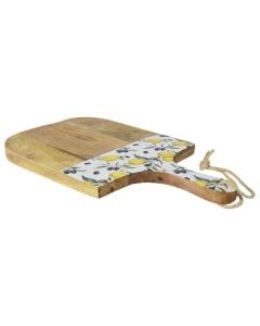 Cutting board, wood, natural, 38 x 24 x H 2 cm