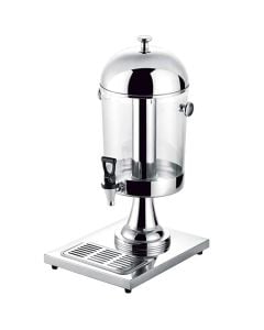 Single juice dispenser, stainless steel/plexiglass, silver/transparent, 5L / 26.5x35x H 58 cm