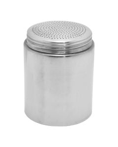 Sugar shaker, inoks 18/10, silver, Dia. 8 cm x H 8 cm, 500g