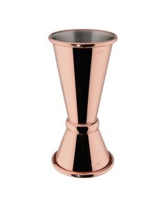 Measuring cup ''Mixage'', inoks 18/10, copper, Dia. 4.5 cm x H 9 cm, 20 - 40 ml