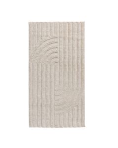 Lemans rug, polypropylene/frieze, light beige, 80x150 cm