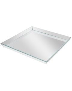 Tray, glass, transparent, 36x36 x H 3 cm