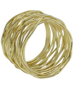 Napkins rings, metal, gold color, 5 cm