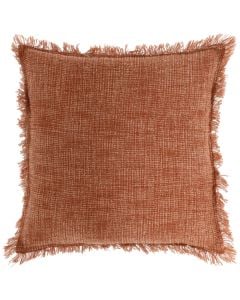 Decorative pillow Maxime, cotton, orange, 45x45 x H 10 cm