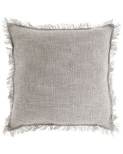 Decorative pillow Maxime, cotton, grey, 45x45 x H 10 cm