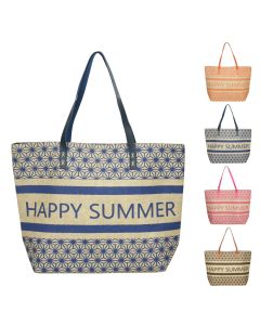 Summer beach bag, various colors, 52x14x38 cm