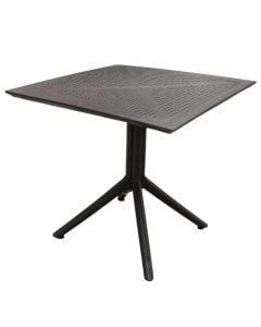 Plastic table, Amanda, 80x80xH74 cm, anthracite color