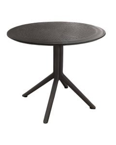 Plastic table, Amanda, D90xH74 cm, anthracite color