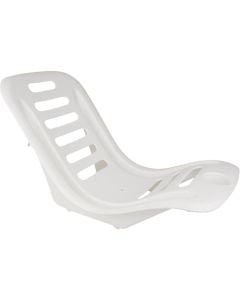 Beach relaxation bench, PP, white color, 55 cm