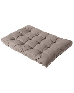Pallet seat cushion, cotton/cotton filling, grey, 120 x 80 cm