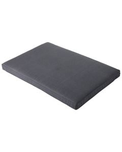 Pallet seat cushion, cotton/cotton filling, grey, 120 x 80 cm