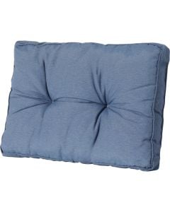 Pallet support cushion, cotton/cotton filling, blue, 60x43 cm