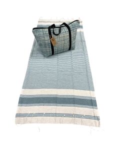 Beach towel, sky blue color
