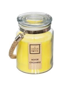 Scented candle, Citronella, yellow color, 500 g