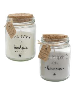Scented candle, flower scent, different colors, D6.6xH9 cm