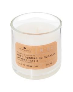Scented candle, lavender scent, L7.1xP7.1xH7.8 cm