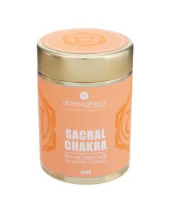 Scented candle, Chakra, Sacral, orange scent, D7.5xH10.6 cm, 200 g