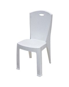 Plastic chair, Paris, 38x36xH88 cm, white color