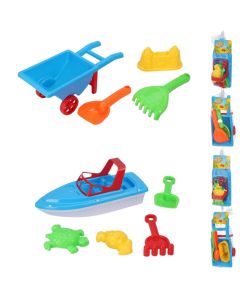 Beach toys for children, cart + bucket + various shovels
