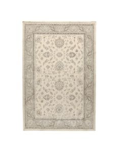Carpet Elit, shinny polyester, cream/grey, 160x230 cm