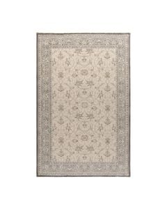 Carpet Elit Plus, shinny polyester, cream/light grey, 133x190 cm