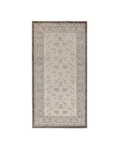 Rug Elit Plus, shinny polyester, light grey, 80x150 cm